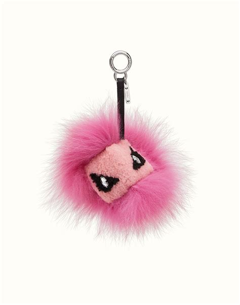 fendi pink fur charm|Fendi So Sweet Charm .